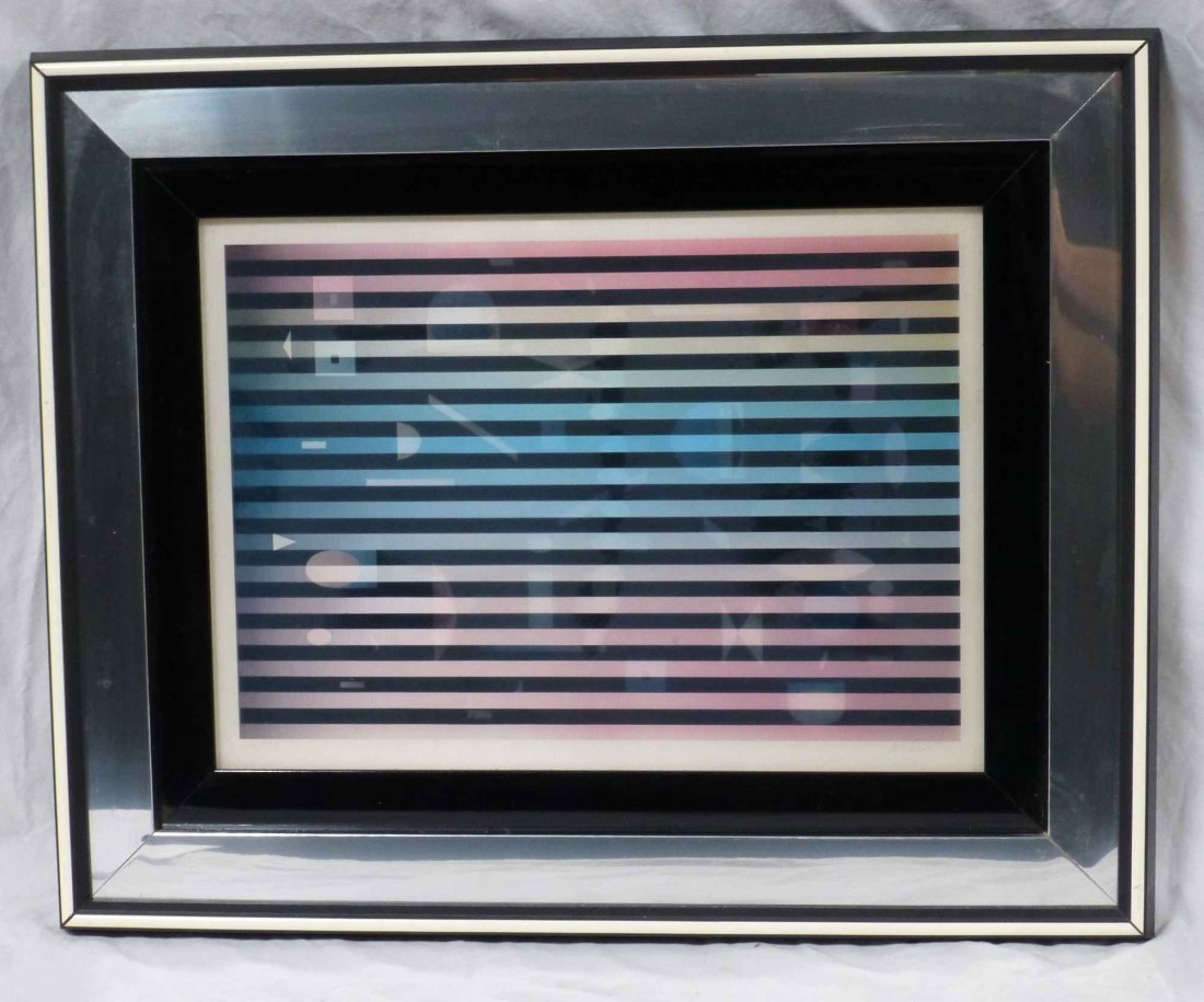 Yaacov Agam, "Straight Wave" Agamograph (1 of 6)