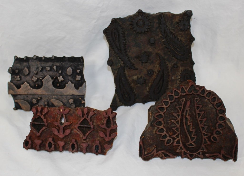 (4) Victorian Wood Blocks for Decor (1 of 5)