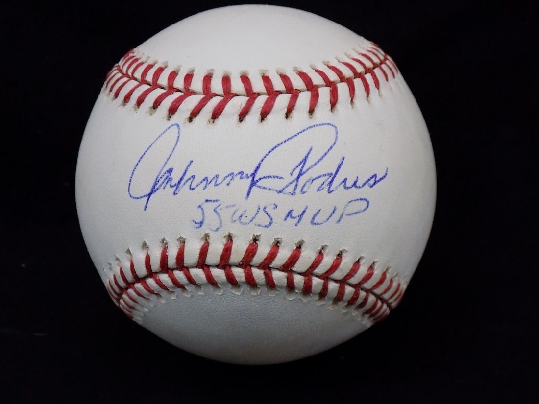 Johnny Podres 55 WS MVP Autographed Official Major: Johnny Podres 55 WS MVP Autographed Official Major League Selig Baseball SGC Cert