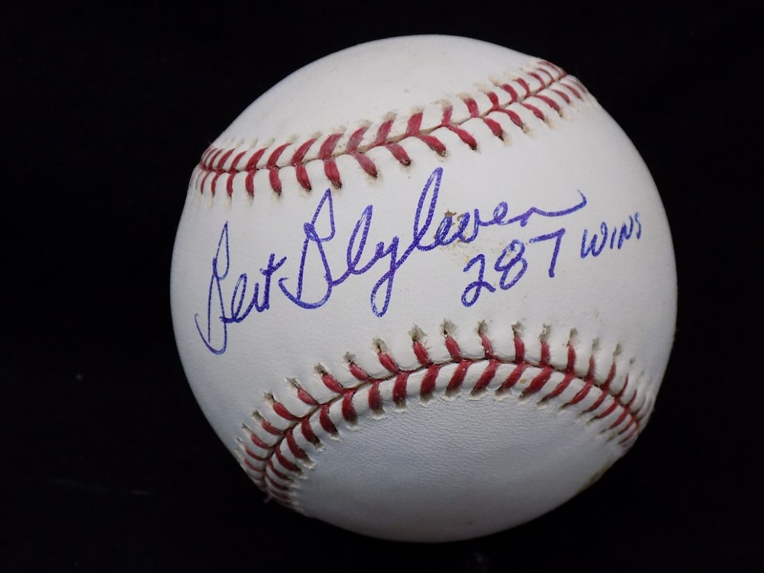 Bert Blyleven 287 Wins Autographed Official Selig: Bert Blyleven 287 Wins Autographed Official Selig Baseball SGC Cert AU44306