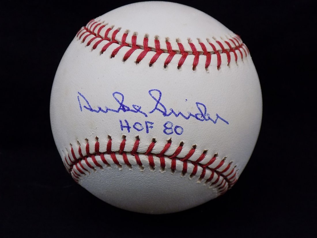 Duke Snider HOF 80 Autographed Official Selig Baseball: Duke Snider HOF 80 Autographed Official Selig Baseball SGC Cert AU44307