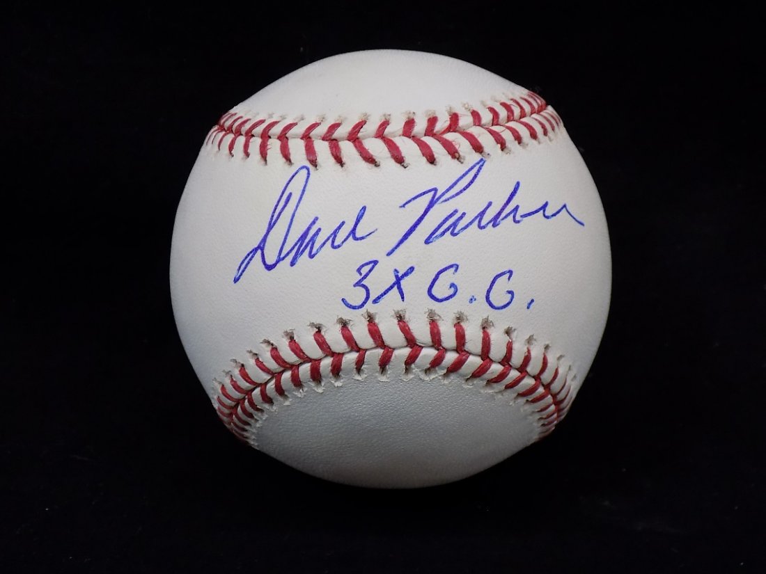 Dave Parker 3x GG Autographed Official ML Selig (1 of 2)