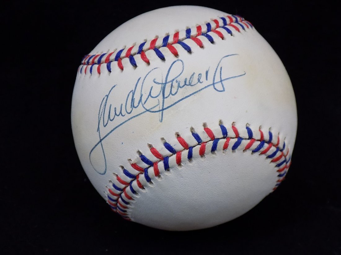 Sandy Alomar Jr Autographed 1997 All Star Selig: Sandy Alomar Jr Autographed 1997 All Star Selig Baseball SGC Cert AU44273 Sandy was named MVP of the Game