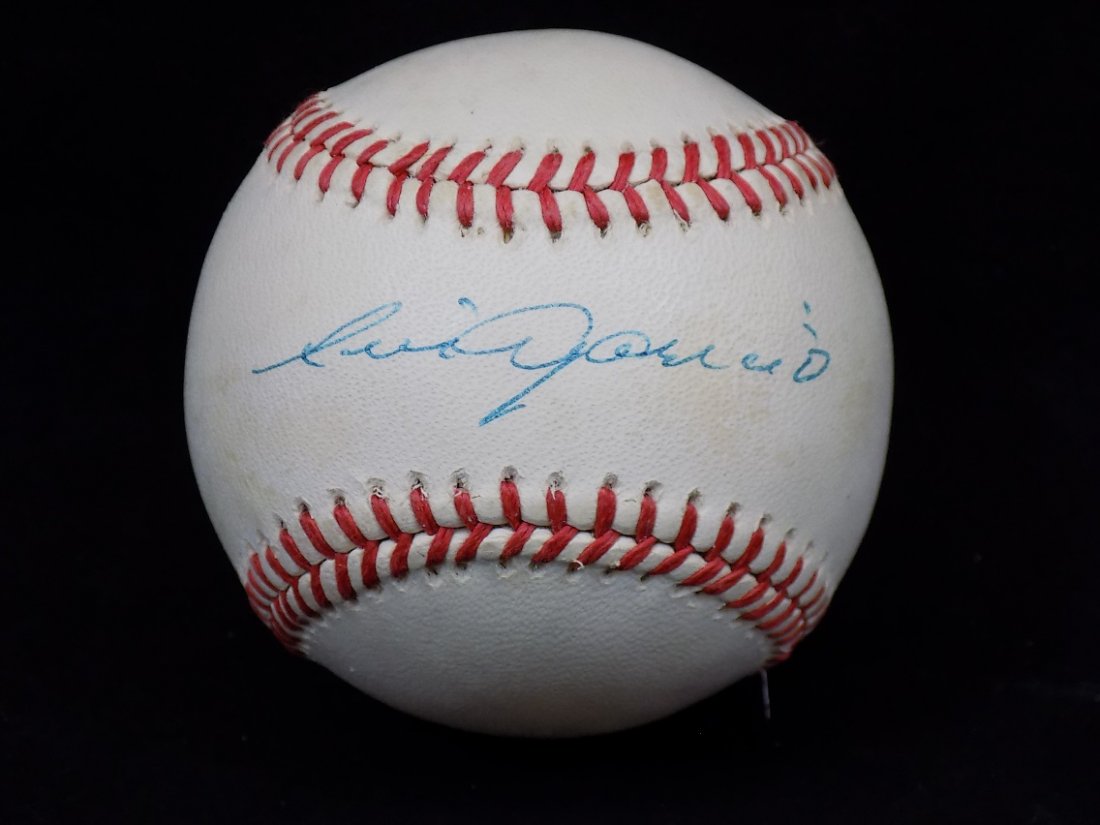 Luis Aparicio Autographed AL Brown Baseball SGC Cert (1 of 2)