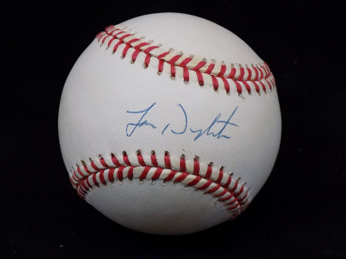 Len Dykstra Autographed NL White Baseball SGC Cert (1 of 2)