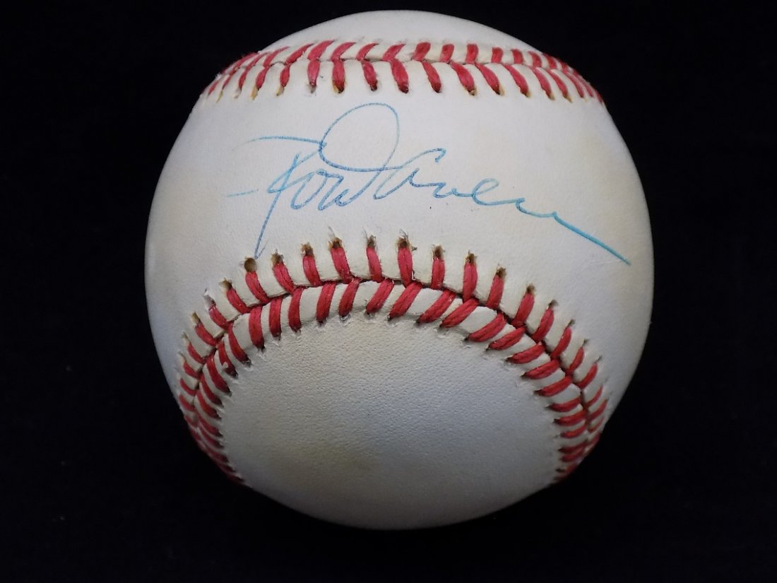 Rod Carew Autographed Official AL Brown Baseball SGC (1 of 2)