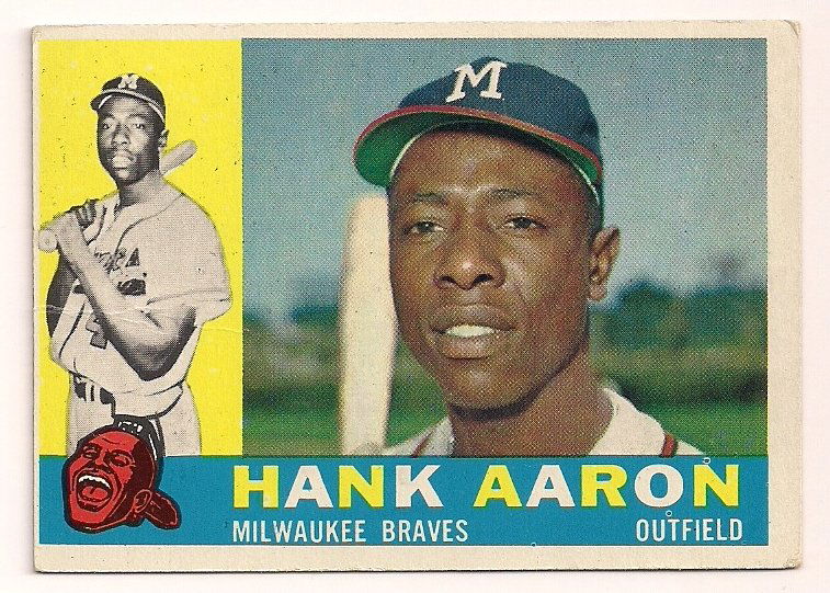 1960 Topps Hank Aaron #300 Milwaukee Braves (1 of 1)