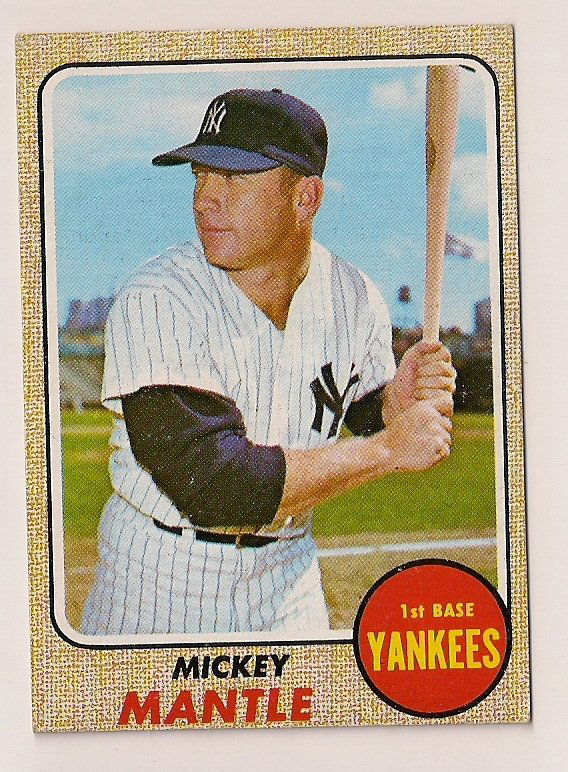 1968 Topps Mickey Mantle #280 New York Yankees Ex (1 of 1)