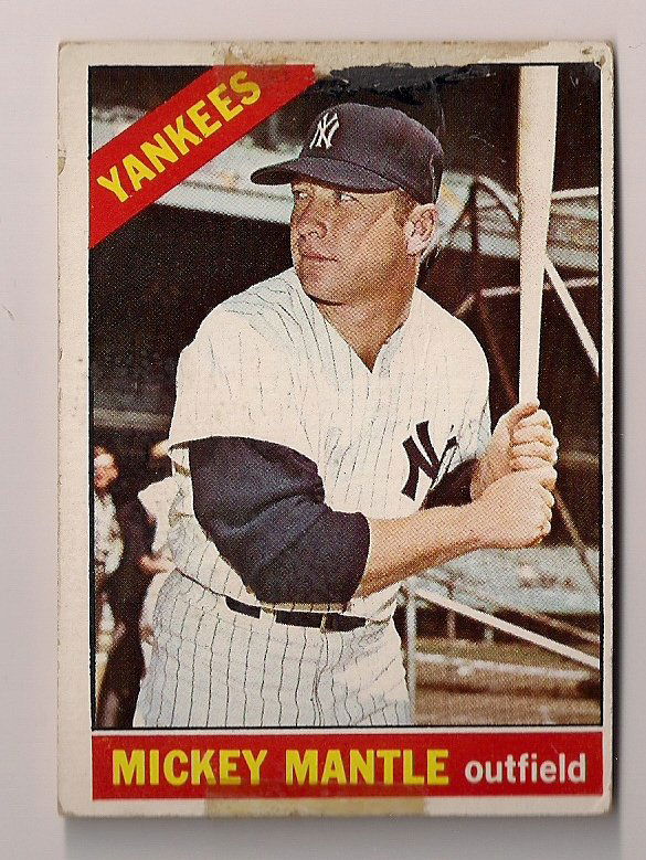 1966 Topps Mickey Mantle #50 New York Yankees P-GD (1 of 1)
