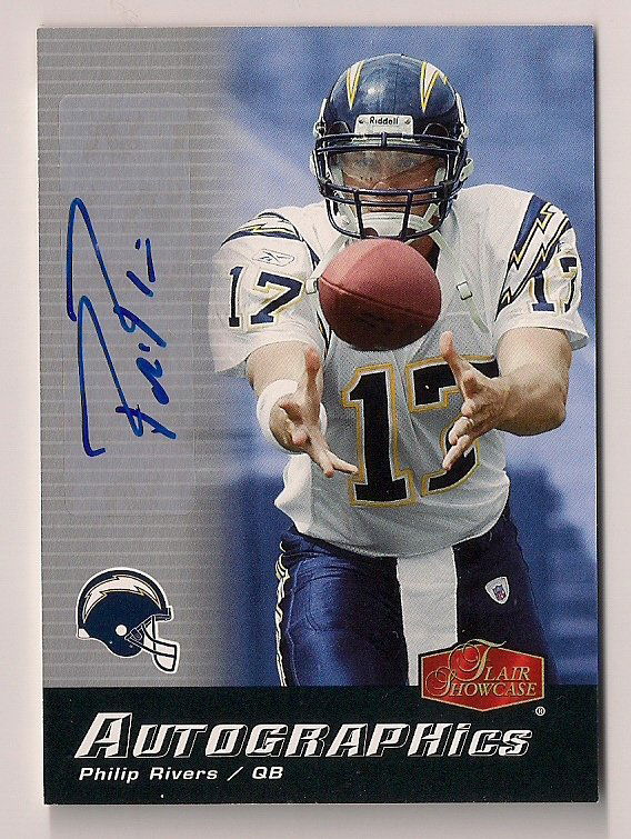 Philip Rivers 2006 Fleer Flair Showcase Autographics (1 of 1)