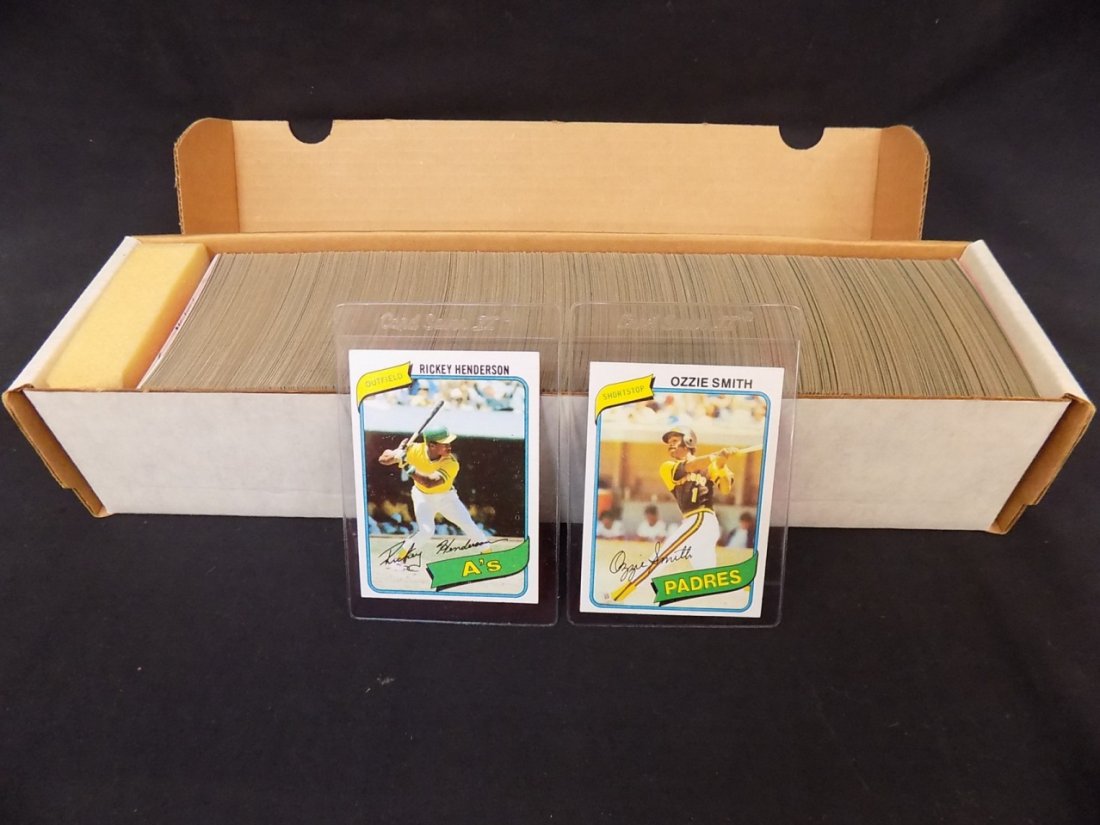 1980 Topps baseball complete 726-card set w/ Rickey (1 of 2)