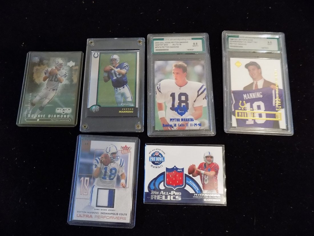 Peyton Manning Rookie Card & Insert Lot (6) (1 of 1)