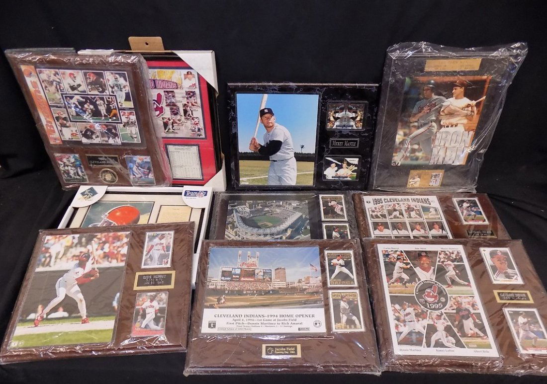 Collectible Wood Plaque Lot (10) Cal Ripken/Lou Gehrig, (1 of 1)