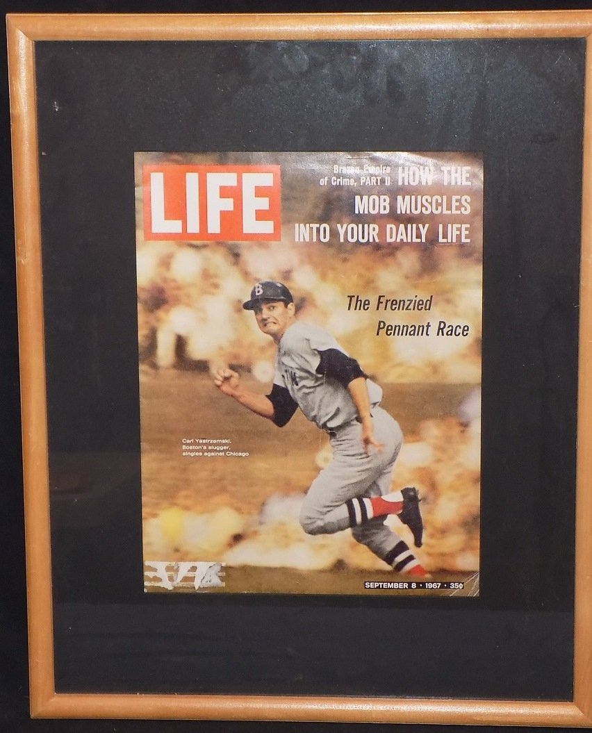 Carl Yastrzemski Framed September 8th, 1967 Life (1 of 2)
