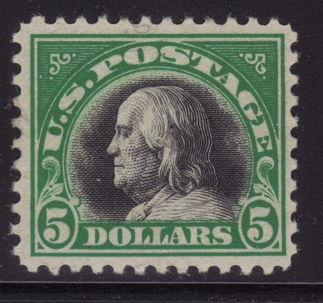 United States Scoott 524 F-VF OG NH $5 Franklin (1 of 1)