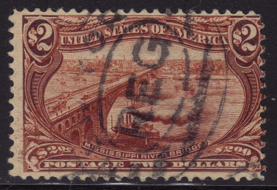 United States Scott 293 Ave-F Used $2 Bridge SCV.$1100 (1 of 1)