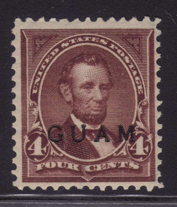 Guam Scott 4 VF OG H 4¢ Lincoln SCV,$125 (1 of 1)