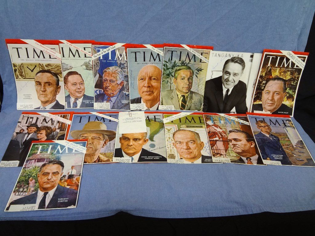 (15) Political Autographs Time Magazine Covers: (1 of 4)