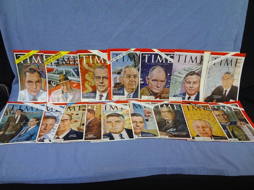 (16) Business Leaders Autographed Time Magazine Covers (1 of 4)