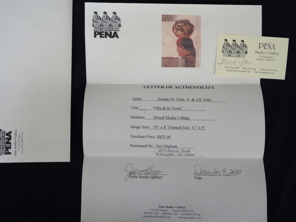 Amado M. Pena Jr. & J.B Pena Mixed Media Collage (1 of 2)