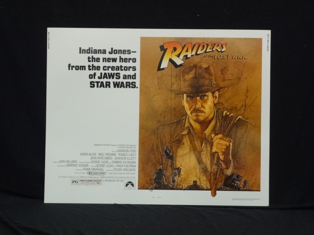 Raiders of the Lost Ark Promotional Movie Poster 1981 (1 of 3)