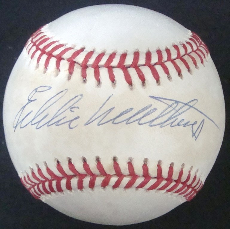 Eddie Mathews Single Signed ONL Baseball (1 of 2)