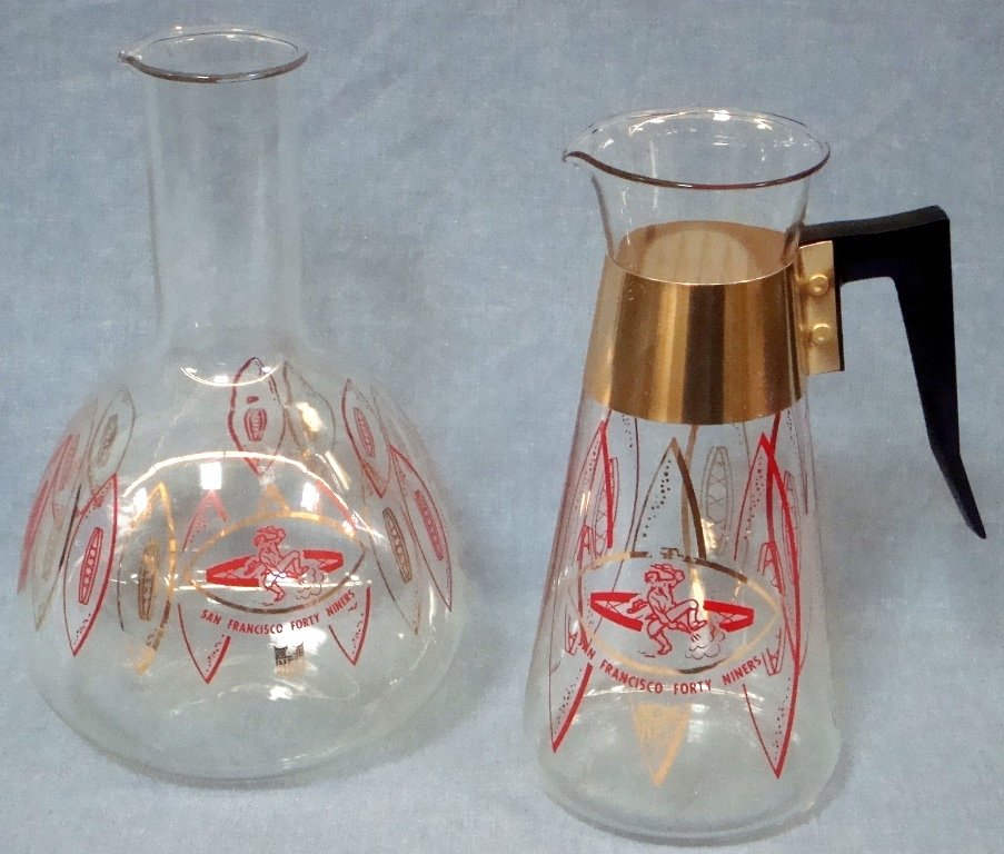 Vintage San Francisco 49ers Coffee Pot and Beaker (1 of 3)