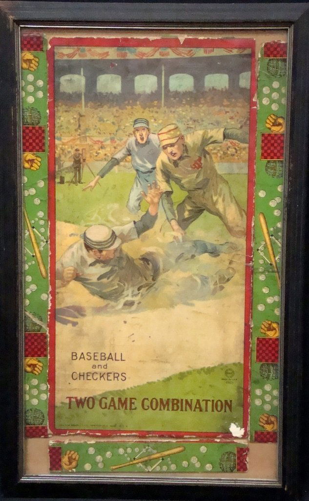 CIrca Early 1900's Milton Bradley Baseball Game Box Lid (1 of 3)