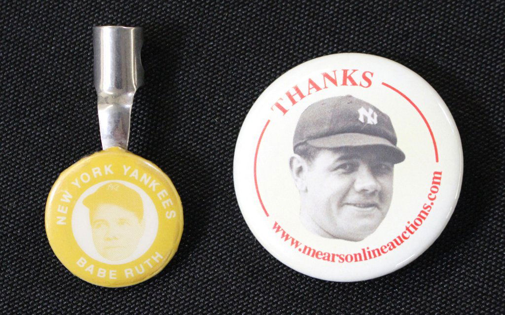 Babe Ruth Pencil Clip and "Thank You" Pin (1 of 2)