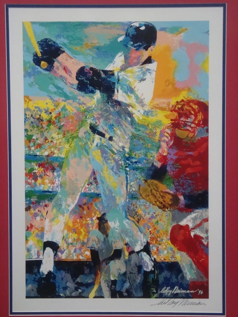 1996 LeRoy Neiman Signed 28x37 Baseball Serigraph (1 of 3)