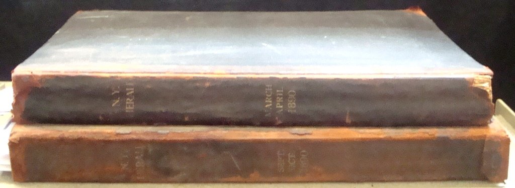 Rare 1890 Bound NY Tribune Daily News, Two Volumes w (1 of 10)
