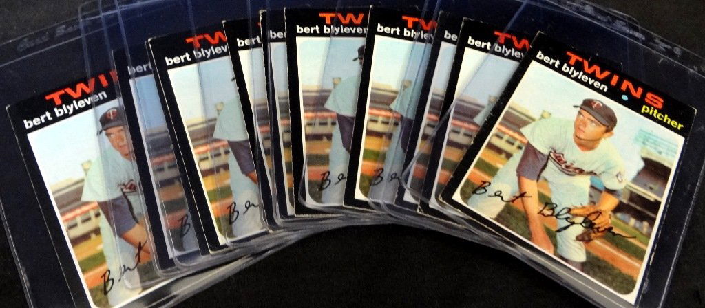 1971 Topps #26 Bert Blyleven Rookie Card, Lot of (11) (1 of 1)