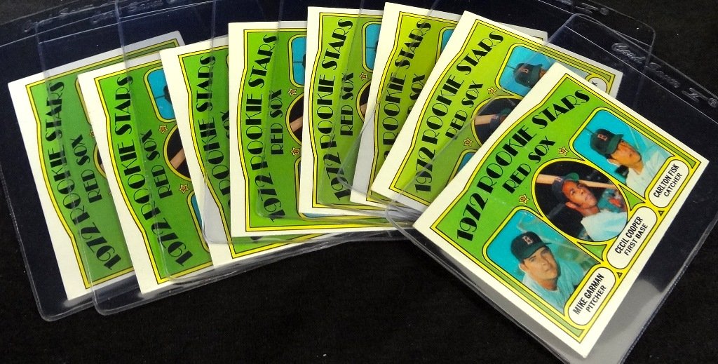 1972 Topps #79 Carlton Fisk Rookie Card, Lot of (8) (1 of 1)