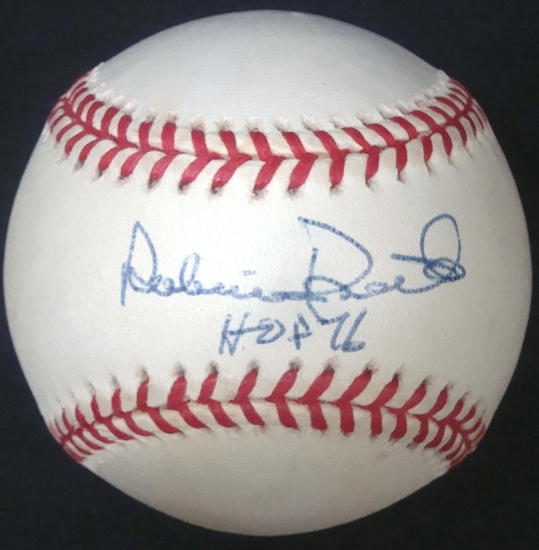 Robin Roberts Single Signed "HOF 76" Inscribed OAL (1 of 2)