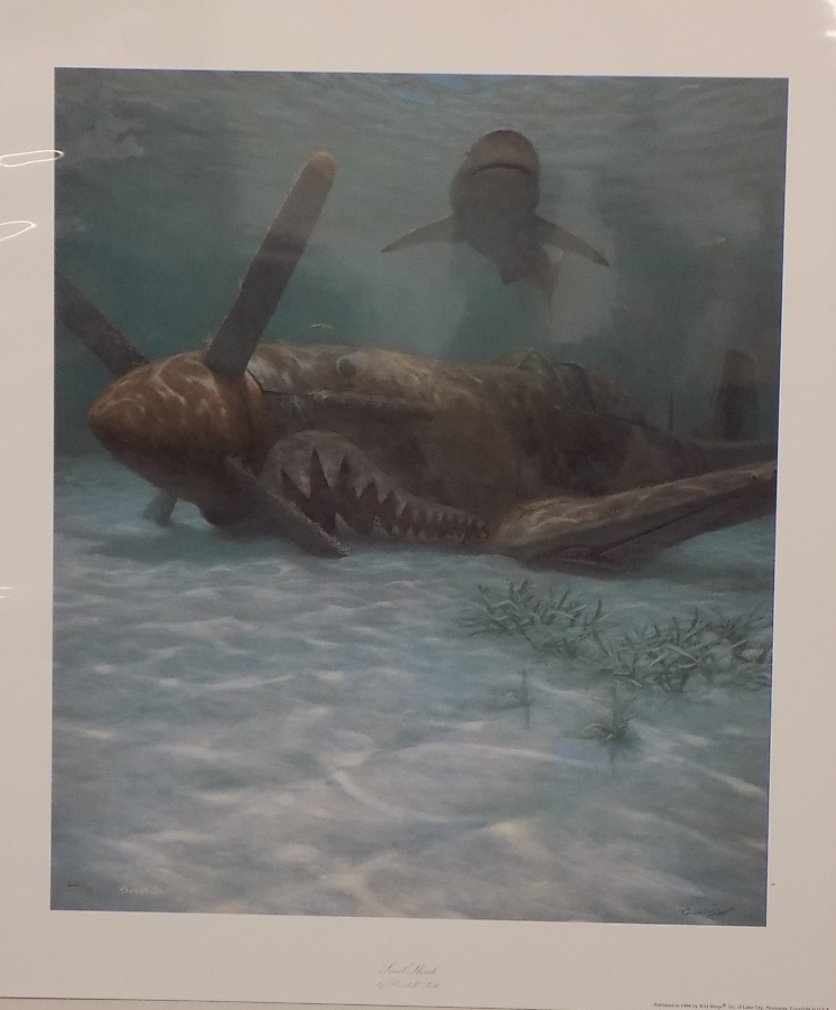 Sand Shark by Randall Scott signed and numbered 644/750: 1994 Sand Shark by Randall Scott signed and numbered 644/750 Print. Rough dimensions are 24 x 28 1/4 W/Coa