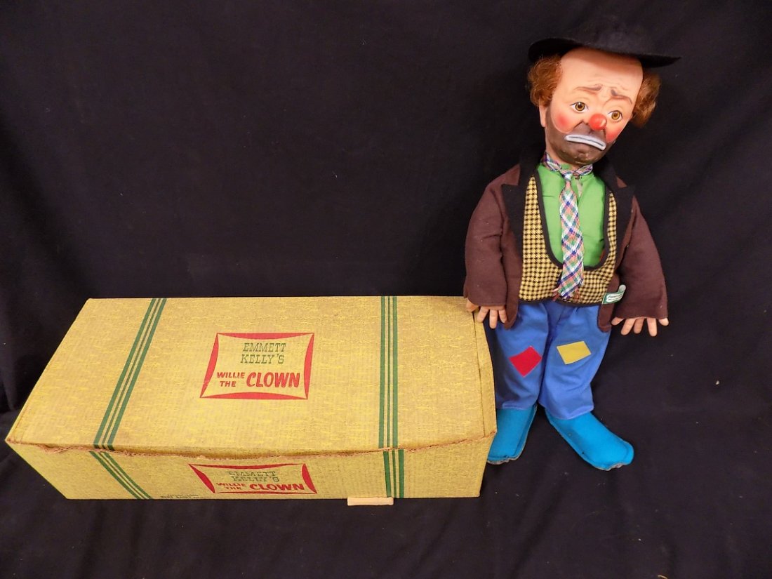 Emmett Kell's Willie the Clown Doll in Original Box: Emmett Kell's Willie the Clown Doll in Original Box