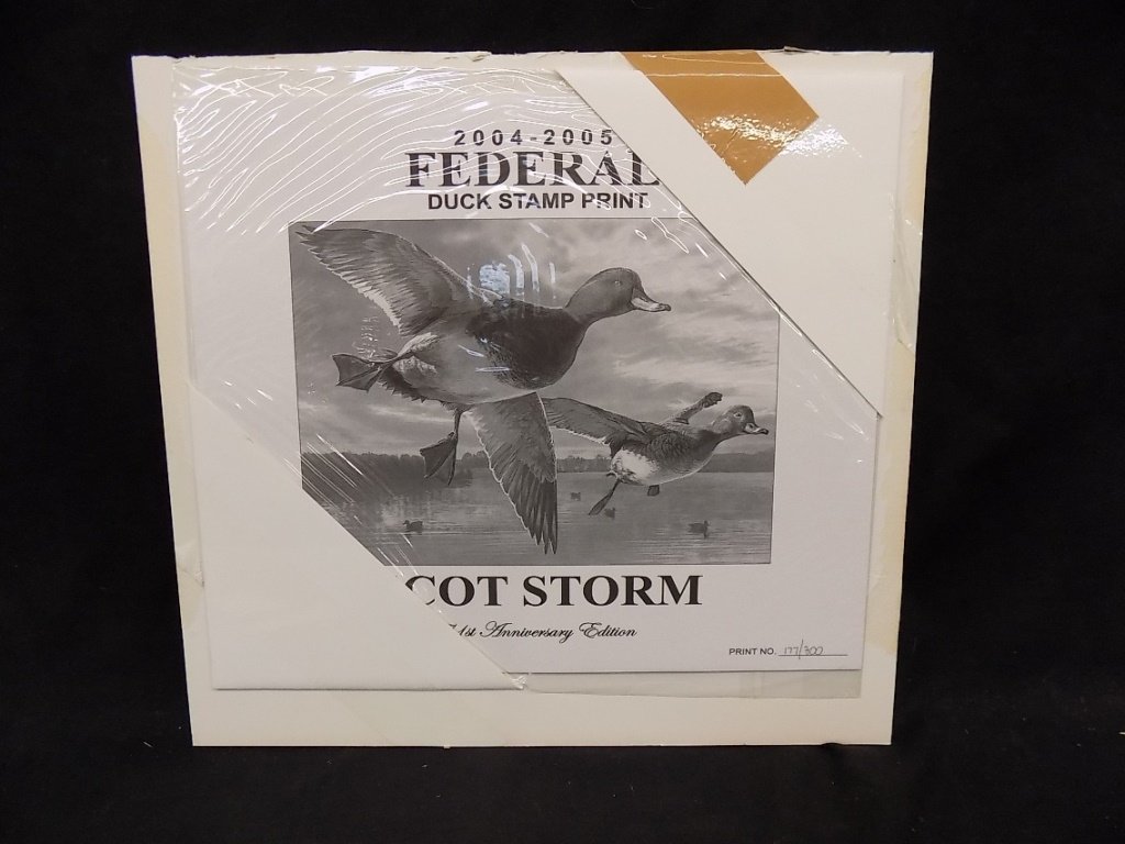 2004 Federal Duck Stamp Print - Redheads By Scot Storm (1 of 5)