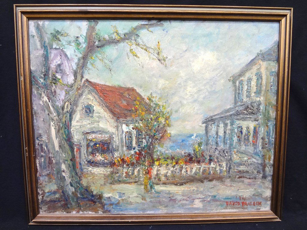 David Pallock Original Oil On Canvas: David Pallock Original Oil On Canvas: Oil on Canvas, signed lower right. Pallock 1906-1977, known for his marine and landscape paintings, was truly an expert in these areas. The canvas measures 30 x 2