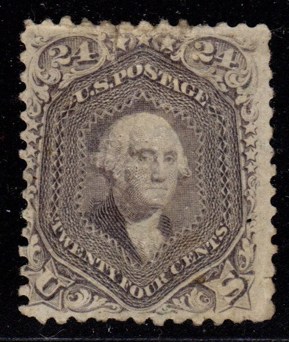 United States Scott 99 F-VF OG H 24¢ Grilled Washington (1 of 2)
