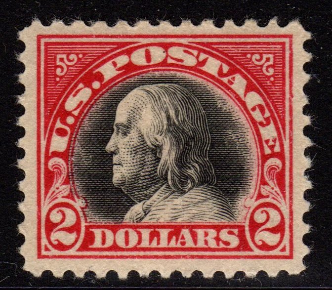 United States Scott 547 VF OG H $2 Franklin SCV.$125: Very nice, well centered $2 Franklin, Scott 547, Unused with VF centering, full previously hinged original gum. 2016 SCV.$125