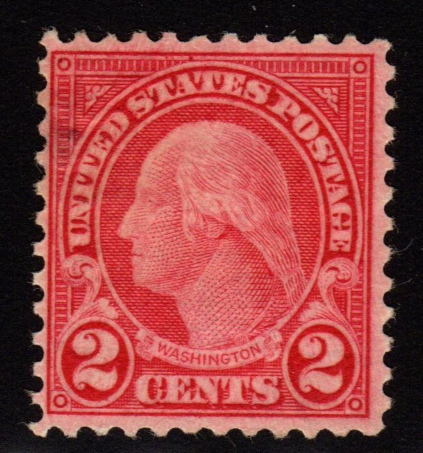 United States Scott 595 Fine+ OG H SCV.$240: Rarely seen genuine coil waste issue, Scott 595, Unused with Fine+ centering, disturbed original gum with pencil mark. 2016 SCV.$240