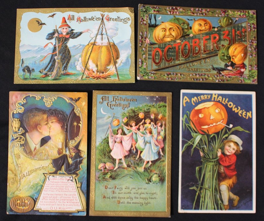 (9) Different Better Halloween Postcards (1 of 2)