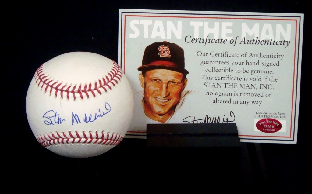 Stan Musial Single Signed MLB Baseball (1 of 3)