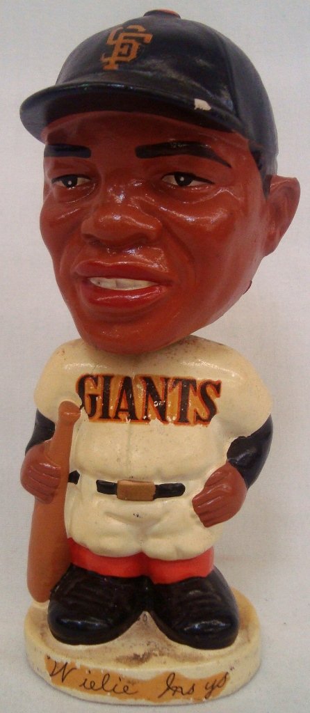 Circa 1962 Willie Mays White Base Nodder, Needs Repair (1 of 5)