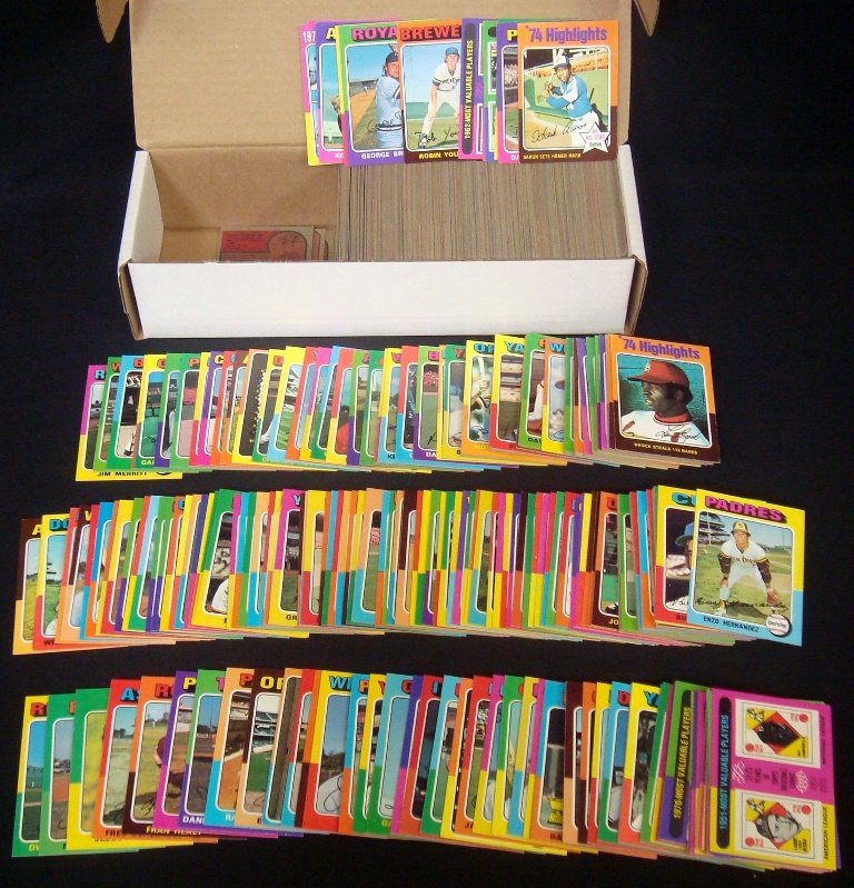 1975 Topps Baseball Card Complete Set, (660) Cards w (1 of 5)