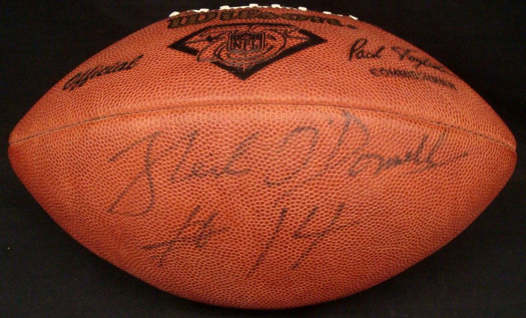 Neil O'Donnell Autographed Wilson Football (1 of 2)