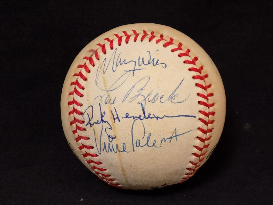 Stolen Base Leaders Wills, Brock, Henderson & Coleman (1 of 2)