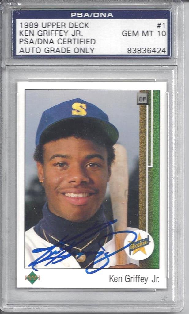 1989 Upper Deck #1 Ken Griffey Jr. Autographed Rookie (1 of 2)
