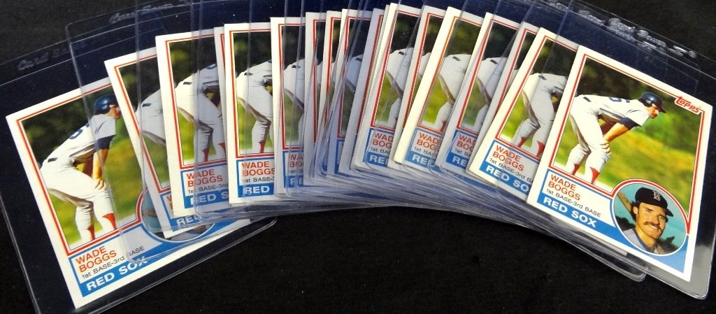 1983 Topps #498 Wade Boggs Rookie Card, Lot of (18) (1 of 1)