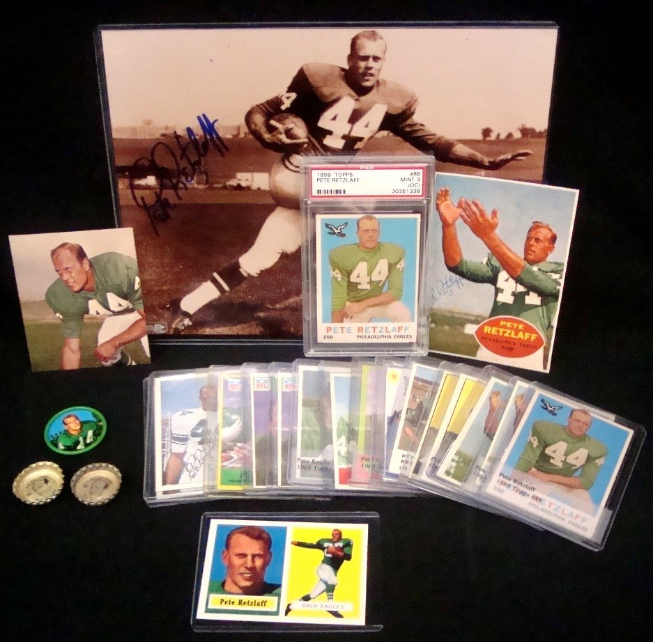 Pete Retzlaff Philadelphia Eagles Lot of (20+) Pieces (1 of 6)